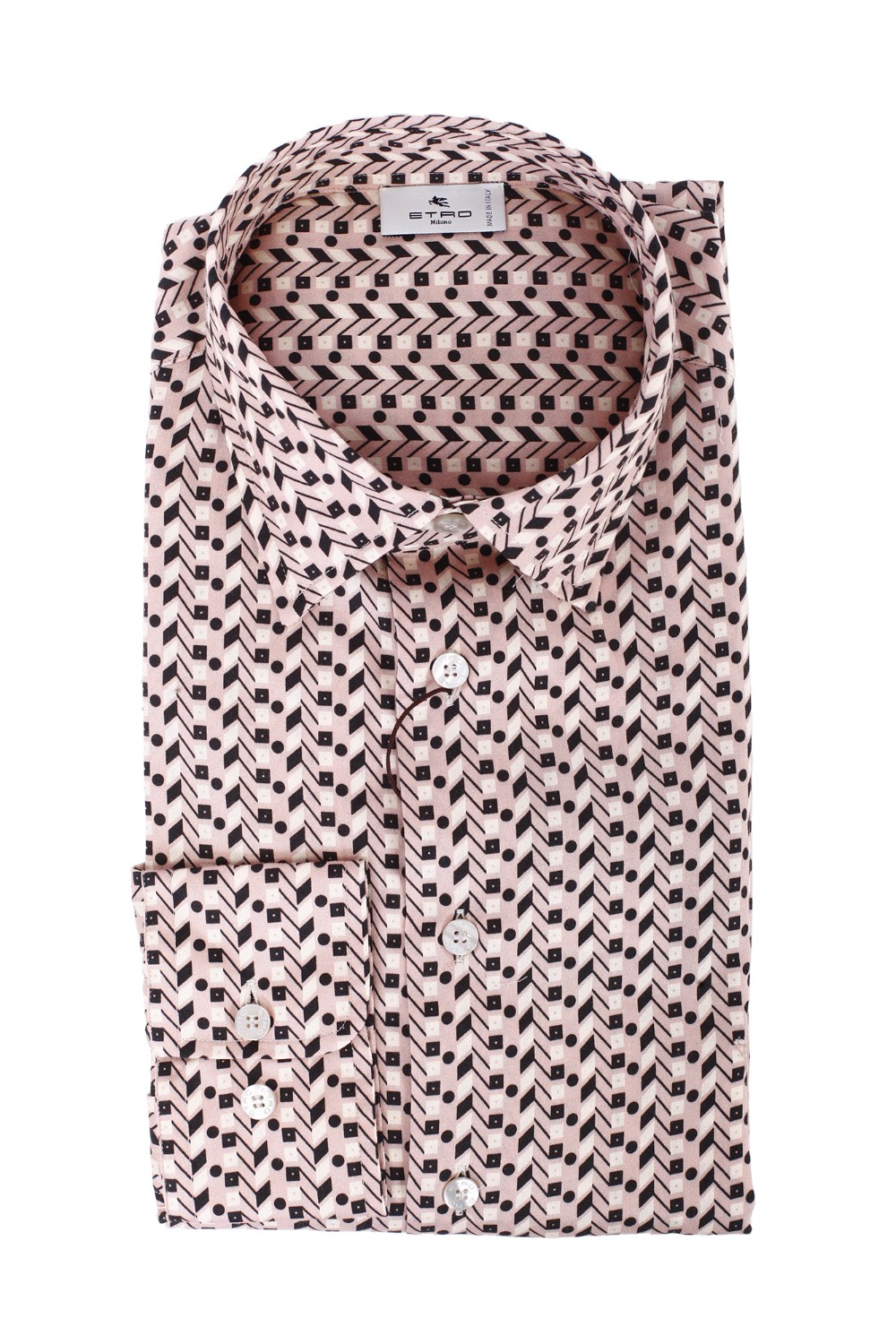 shop ETRO Saldi Camicia: Etro camicia in cotone arricchita da una stampa all over.
100% cotone.
Vestibilità regular.
Colletto all'italiana.
Polsini con doppio bottone.
Made in Italy.. 1K526 5723-0650 number 5862603